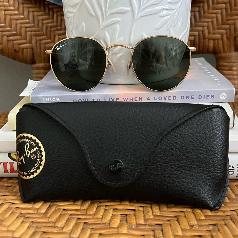 rayban round polarized sunglasses